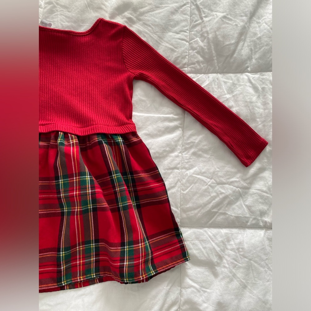 3T girls dress long sleeve The Children’s Place holiday winter classic tartan - Picture 11 of 14